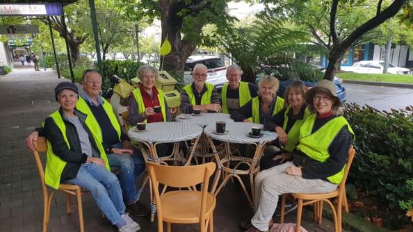 Coffee at the Red Door